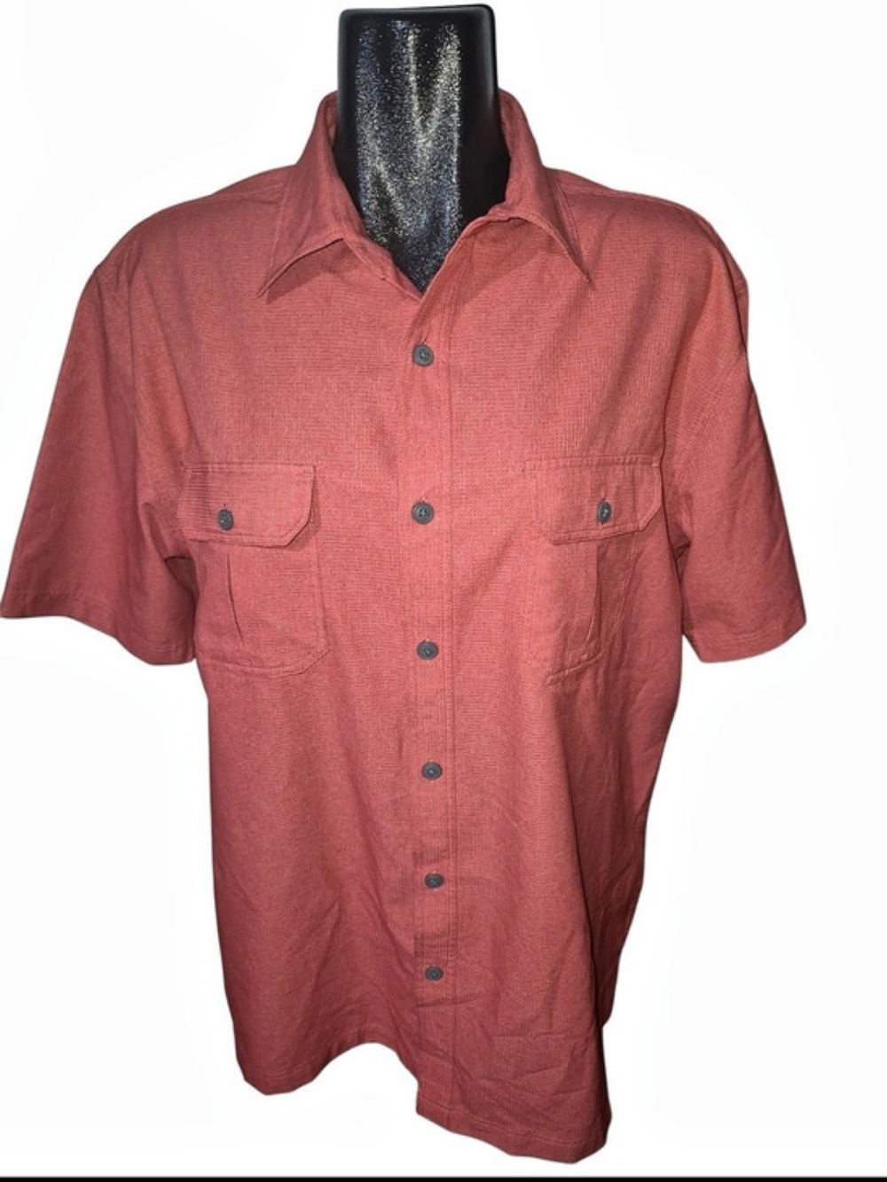 Croft & Barrow Men's Quick Dry Outdoor Short Sleeve Button Down Shirt Size L